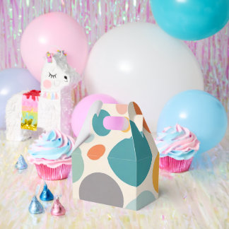 Caja Para Regalos Coloridos puntos de polka