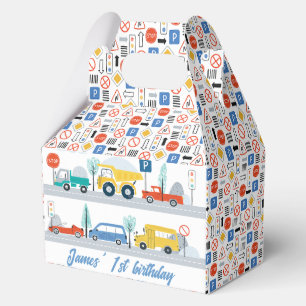 Caja Para Regalos Coloridos Rótulos de carretera Cumpleaños