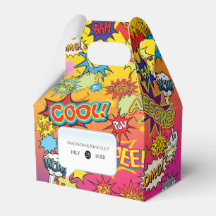 Caja Para Regalos Comic Pop Art 💥 🎨 Discurso Burbuja Graffiti Retr