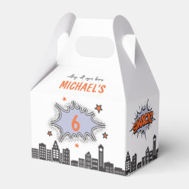 Caja Para Regalos Comics Book Superhero Any Age Gable Favor Box