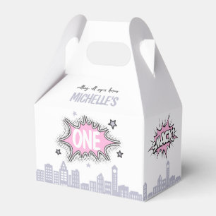 Caja Para Regalos Cómics rosados - Supergirl Gable Favorito Box