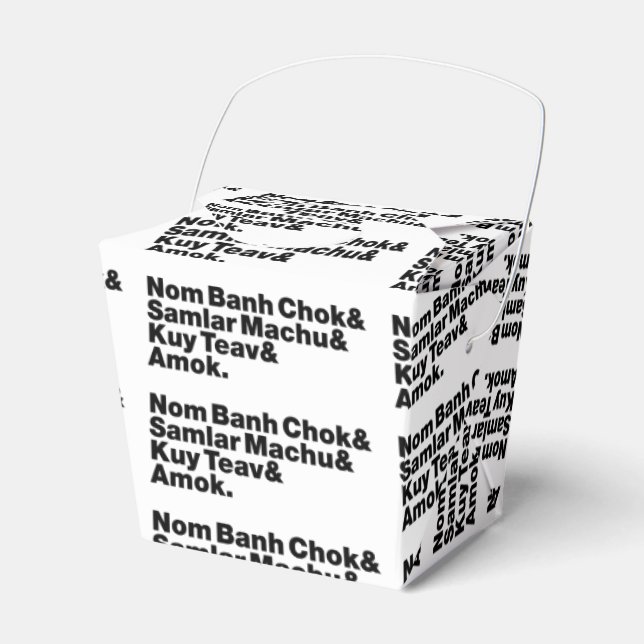 Caja Para Regalos Comida camboyana / khmer Street (Front Side)