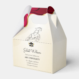 Caja Para Regalos Comienzo elegante de la graduación universitaria e