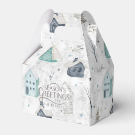 Caja Para Regalos Cómodo Navidades del hogar ID985 Verde azulado