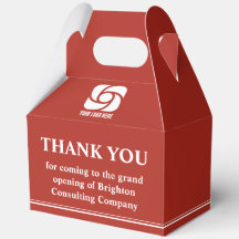 Compañía de Logo Empresarial Rojo Gran Apertura