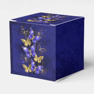 Caja Para Regalos Composición con mariposas de zafiro