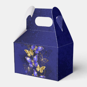 Caja Para Regalos Composición con mariposas de zafiro