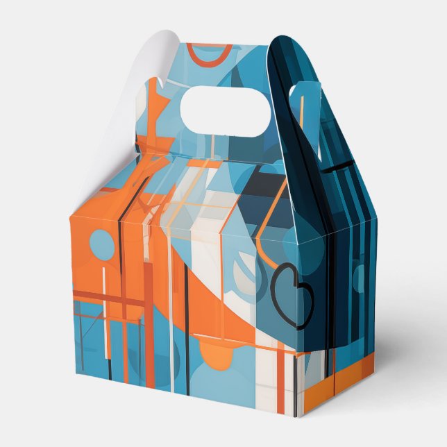 Caja Para Regalos Composición de formas geométricas abstractas (Reverso)