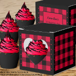 Caja Para Regalos Comprobación de búfalo - Rojo y Negro - Corazón de<br><div class="desc">Casilla de selección de la casilla de control de búfalo rojo y negro del corazón o de soplador de leñador. El texto de la parte posterior del cuadro es personalizable. Si utiliza el botón/herramienta 'editar diseño', también puede agregar sus propias imágenes/fotos. Hay otras coloridas disponibles. Vea la colección de todos...</div>