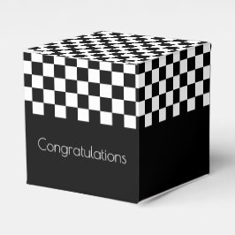 Caja Para Regalos Comprobación en blanco y negro