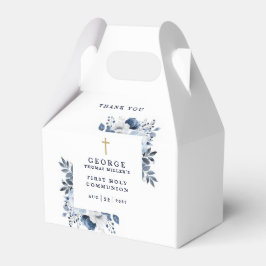 Caja Para Regalos Comunión botánica moderna de la Marina
