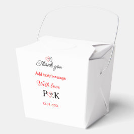 Caja Para Regalos Con amor añadir letra de nombre de pareja gracias 