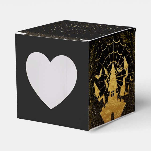 Caja Para Regalos con corazón para Halloween (Anverso)