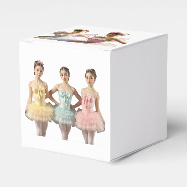 Caja para regalos con preciosas bailarinas (Costado Anverso)