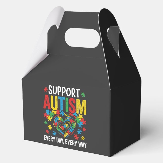Caja Para Regalos Conciencia del autismo (Anverso)