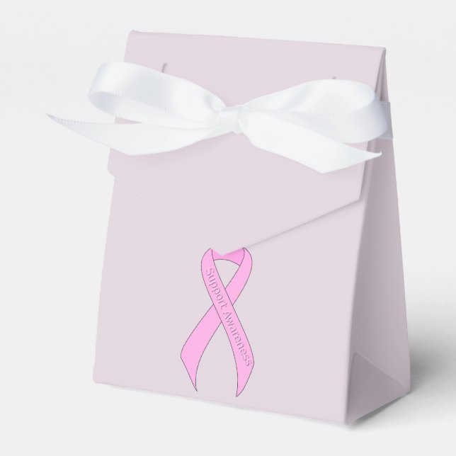 Caja Para Regalos Concienciación sobre el soporte de cinta rosa (Front Side)