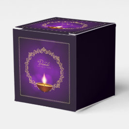 Caja Para Regalos Concordancia feliz Diwali púrpura