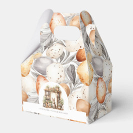 Caja Para Regalos Conejo Beige de Pascua Personalizado