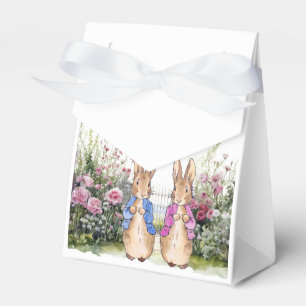 Caja Para Regalos Conejo clásico con chaqueta azul