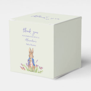 Caja Para Regalos Conejo personalizado en chaqueta azul