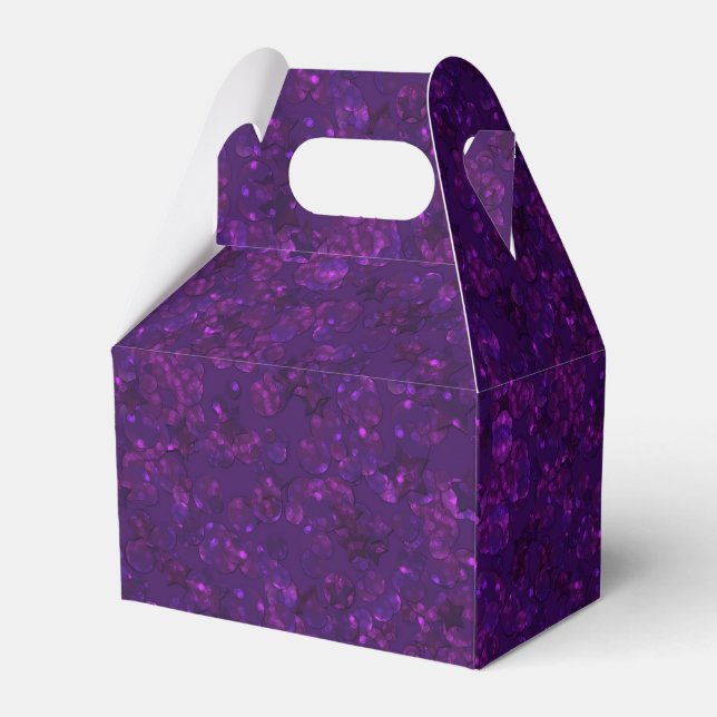 Caja Para Regalos Confeti morado (Reverso)