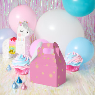 Caja Para Regalos Confetti de oro rosado