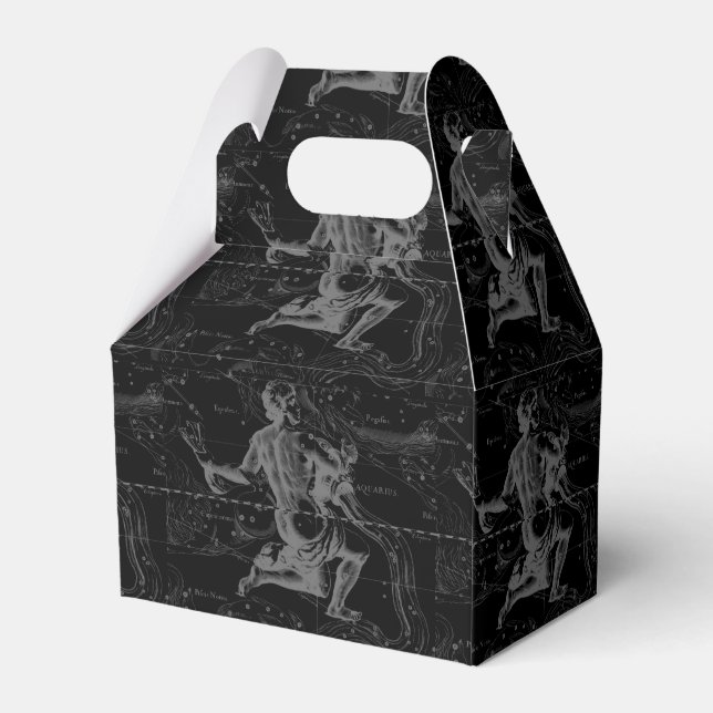 Caja Para Regalos Constelación de Aquarius Zodiac Hevelius 1690 (Reverso)