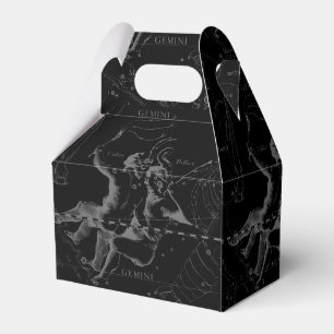 Caja Para Regalos Constelación de Gemini Hevelius 1690 sobre negro