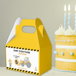 Caja Para Regalos Construction Birthday 5 Boy | Dump Truck Party