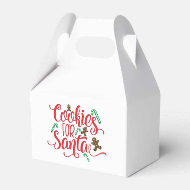Caja Para Regalos Cookies para Santa (Reverso)