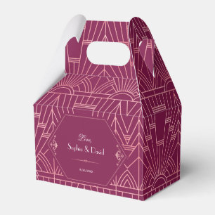 Caja Para Regalos Cooper Rosa Gran Gatsby Boda de los años 20