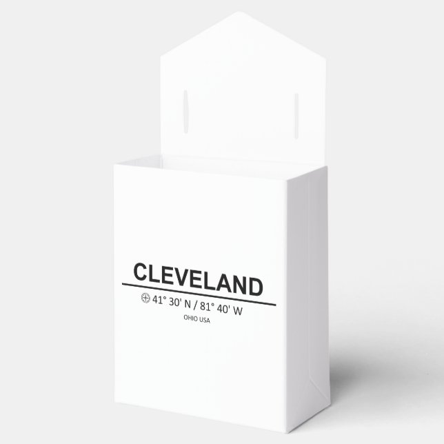 Caja Para Regalos Coordenadas Cleveland (Abierto)