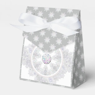 Caja Para Regalos copo de nieve blanco