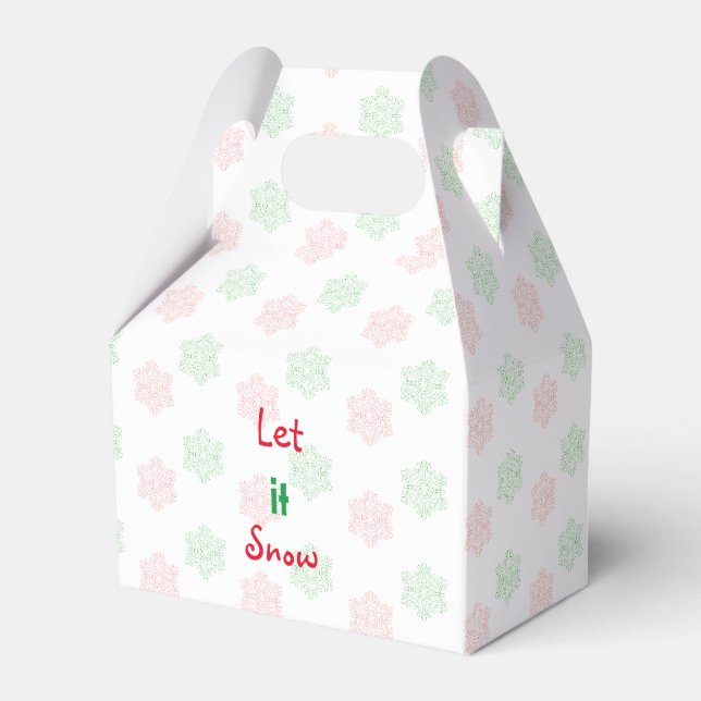 Caja Para Regalos Copo de nieve de Navidad (Front Side)