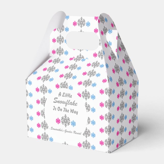 Caja Para Regalos Copo de Nieve en Camino (Front Side)