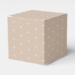 Caja Para Regalos Copos de nieve blancos, pequeños puntos de polka 