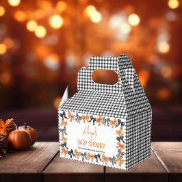 Caja Para Regalos Coquette Black de Halloween | Naranja Bows Baby Sh