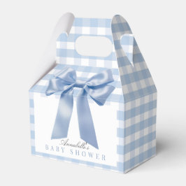 Caja Para Regalos Coquette Blue Bow Ribbon Boy Baby Shower