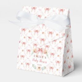 Caja Para Regalos Coquette bow Florals Baby Shower