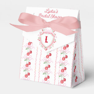 Caja Para Regalos Coquette Cherry Bridal Shower Monograma