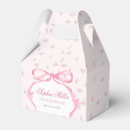 Caja Para Regalos Coquette Pink Bow Cumpleaños