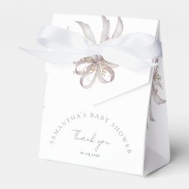 Caja Para Regalos Coquette purple bow baby shower