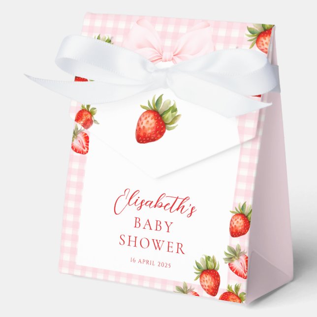 Caja Para Regalos Coquette Strawberry Favorito Box (Anverso)