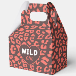 Caja Para Regalos Coral Brown Leopard Print