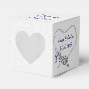 Caja Para Regalos Corazón de cinta blanca boda