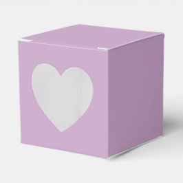 Caja Para Regalos Corazón de Color Sólido Lila