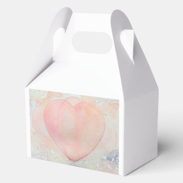 Caja Para Regalos Corazón de diosa pintado a mano (Reverso )