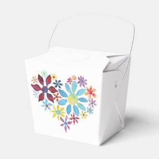 Caja Para Regalos Corazón de flores