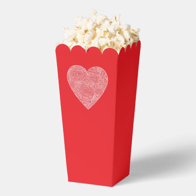 Caja Para Regalos Corazón de huella roja (apareció)