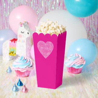 Caja Para Regalos Corazón de huella roja
